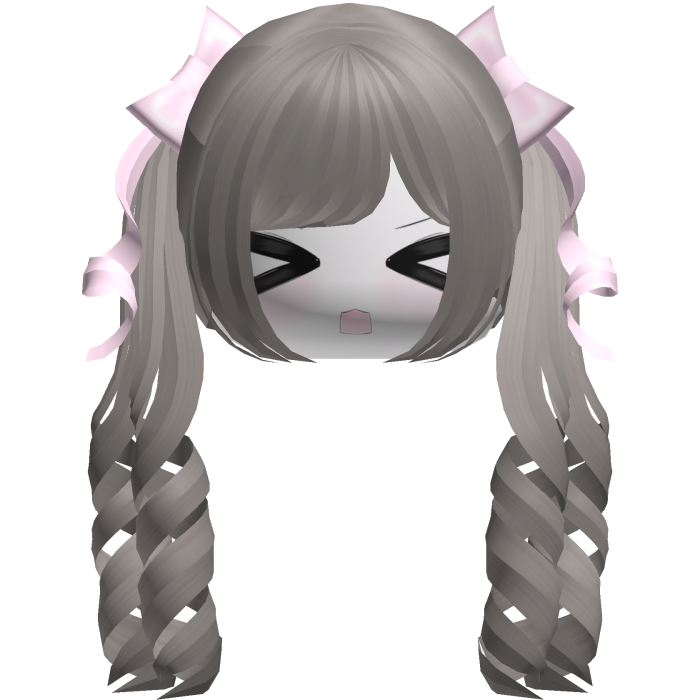 Adorable Kawaii Ash Brown Pigtails