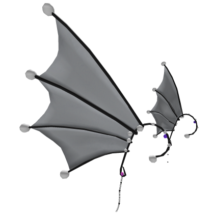 Aesthetic Black Folded Arc Wing Roblox item