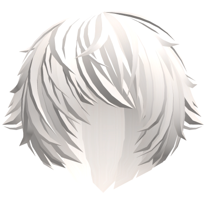 messy platinum vampire emo anime hair w tufts