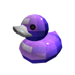 Purple Sparkle Time Rubber Duckie