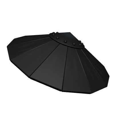 Samurai Plank Hat Black (Front Tilt) (For Hair) Roblox item