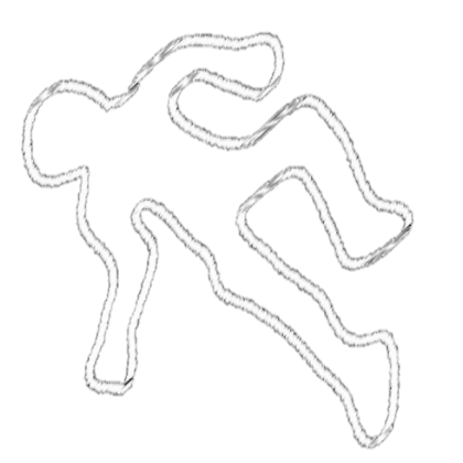 FBI body outline drawing Roblox decal