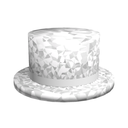 White Sparkle Time Classic Top Hat