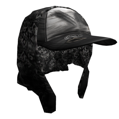 Black Eye Sreet Cap w/Bandana Grunge Headscarf Y2K