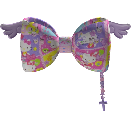 ♤ 。 colorful harajuku bow