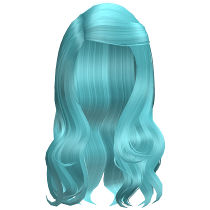 Aqua Wavy Chic Side Part Hair