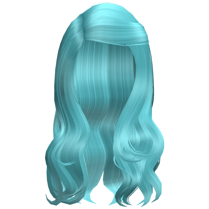 Aqua Wavy Chic Side Part Hair