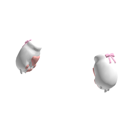 white cat paws w/ Bow