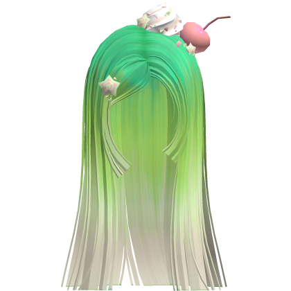 Cherry Cream Long Straight Hime Cut (Candy Green) Roblox item