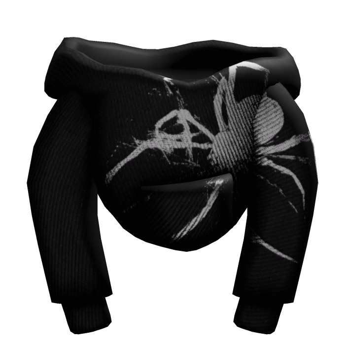 Black Designer Spider Female Hoodie