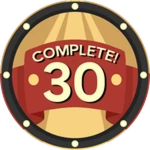 You Completed 30 Tycoons! Roblox badge thumbnail