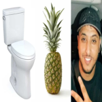 Toilet ananas nasdas