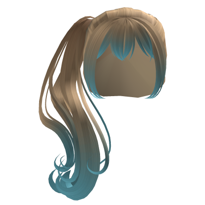 wispy anime side ponytail in blonde w/ highlights thumbnail