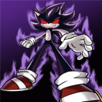 Dark Super Sonic Roblox decal