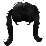 ݁⋆. 𐙚♡|Cute Messy twin black  hair݁|⋆. ♡