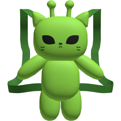 Green Alien Cat Plushie [3.0]