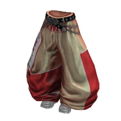 Y2K Racer Girl Pants (White Beige)