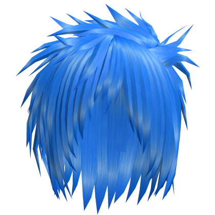 Blue Gyaruo J-rock Visual Kei Messy Hair 73.