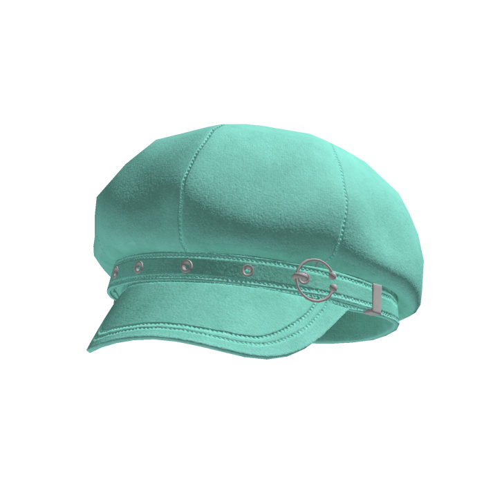 Goth Style Cyan Pastel Hat