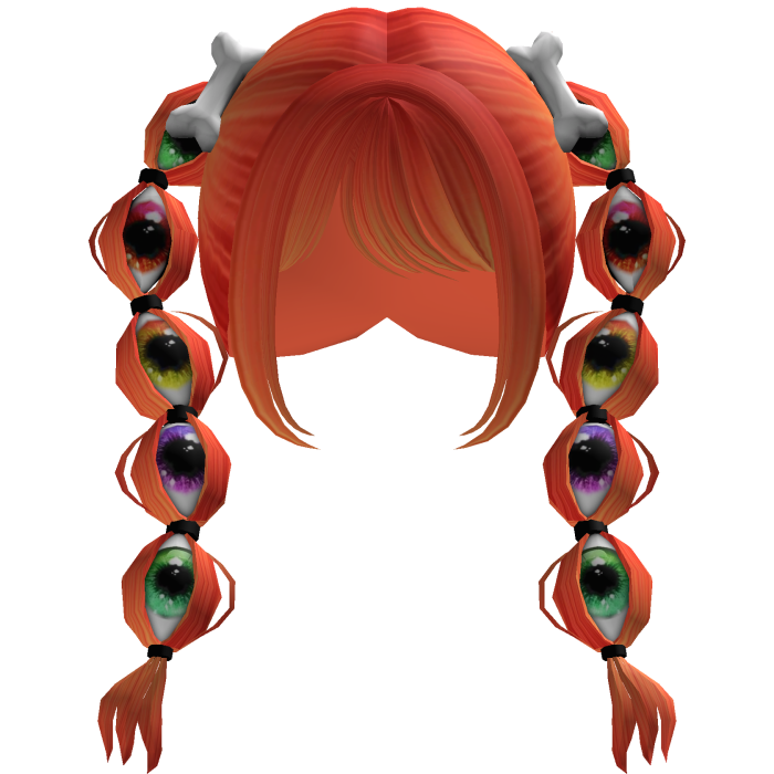 Halloween Spooky Creepy Pigtails (Orange) 🎃