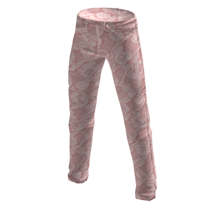 Pink Lace Skinny Jeans
