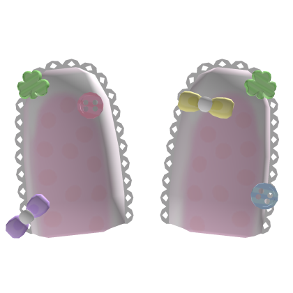 🍀 ꒱ cute igari decora clover button bunny ears Roblox item