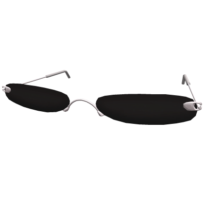 Black Retro No-Frame Sunglasses
