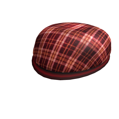 Red Plaid Golf Cap