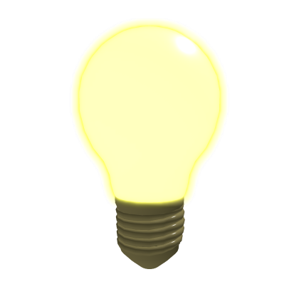 [EMISSIVE] glowing light bulb Roblox item