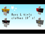 Roblox girls and boys clothing sotre/shop