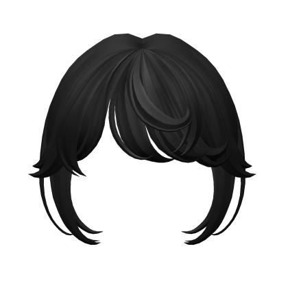 Cute Curly Bangs(Black) Roblox item