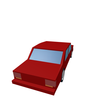 Red Sedan Car