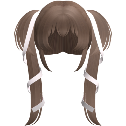 milktea dolly ribbon laced long pigtails