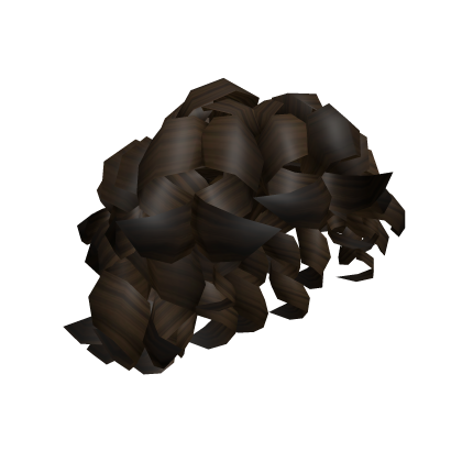 Curly Mullet Dark Brown Roblox item