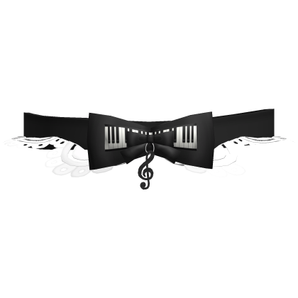 ♫ black frilly piano choker 1.0 🎹