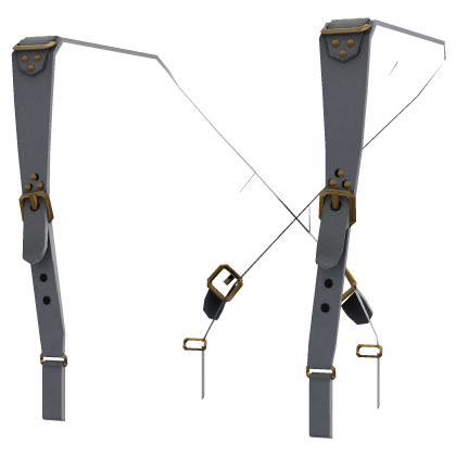 Victorian British Army White Leather Suspenders Roblox item