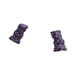 Gyaru Leopard Arm Warmers (Purple)
