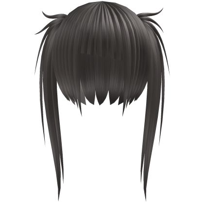 silver japan hime pigtail scene girl hair