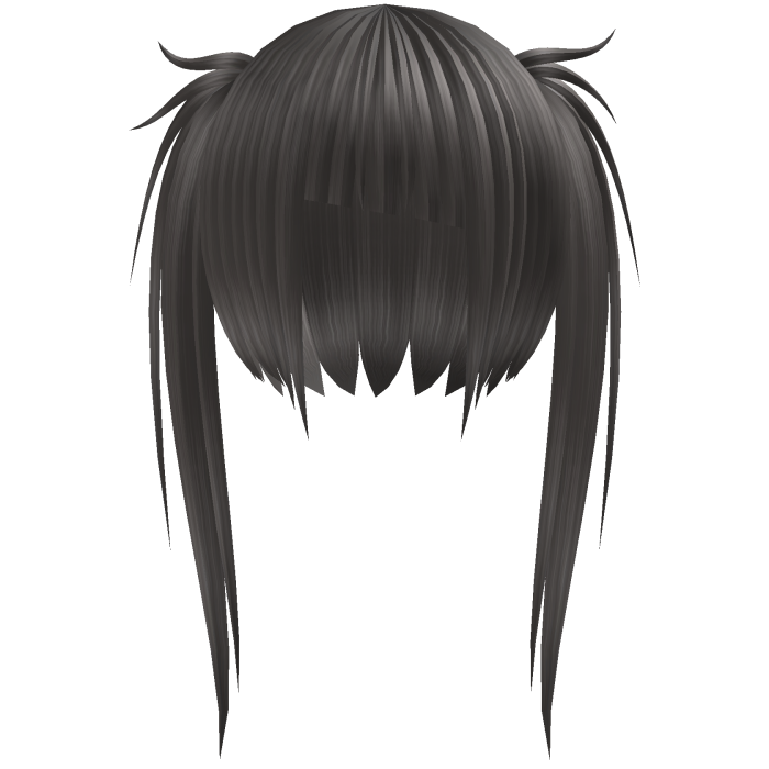 silver japan hime pigtail scene girl hair