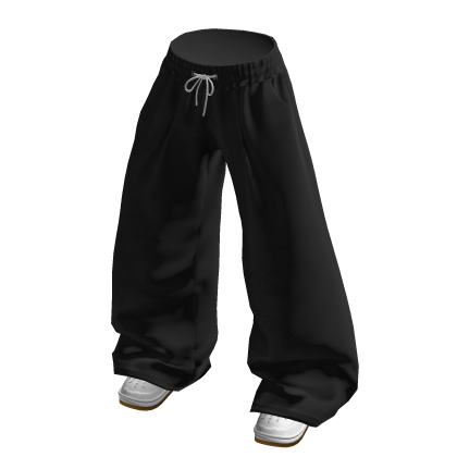 💗OVERSIZED SWEATPANTS WITH SHOES_BLACK
