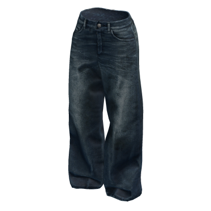 Dark Baggy Denim Jeans thumbnail