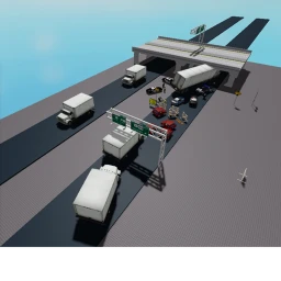 Truck hits a bridge icon