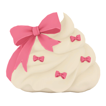 whipped cream with bow tie Roblox item