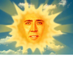 The sun is flat
