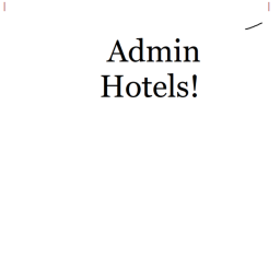 Admin Hotels!