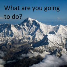 Alone on the mountain