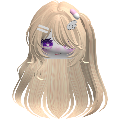 Cabelo blonde emo fofo y2k