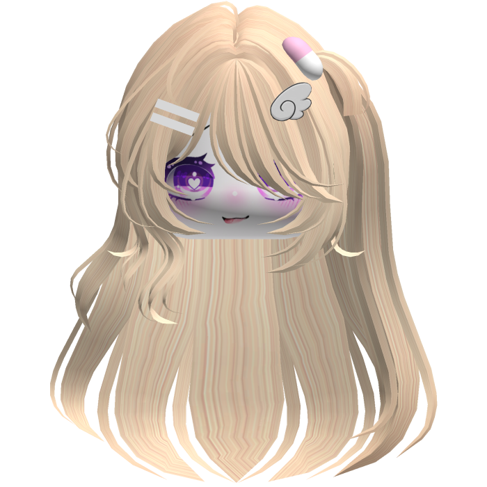 Cabelo blonde emo fofo y2k