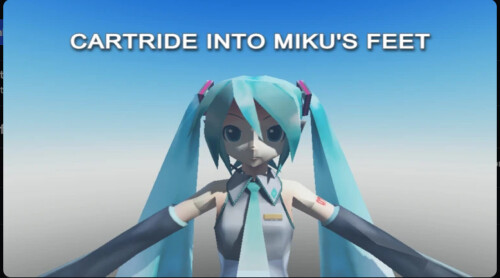 CART RIDE INTO MIKU'S FEET! (ADMIN)