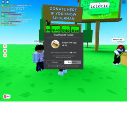 update donate game